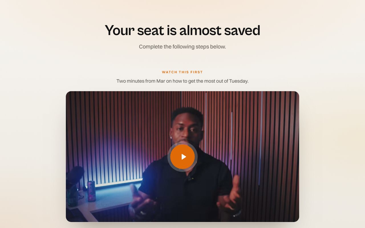 Thank-you page preview
